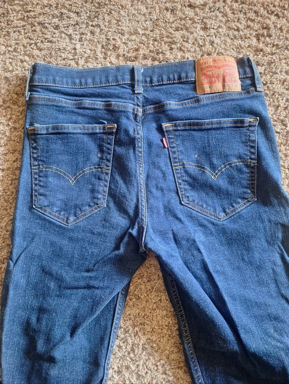 514's Levi's Men's  Straight Dark Blue Jeans